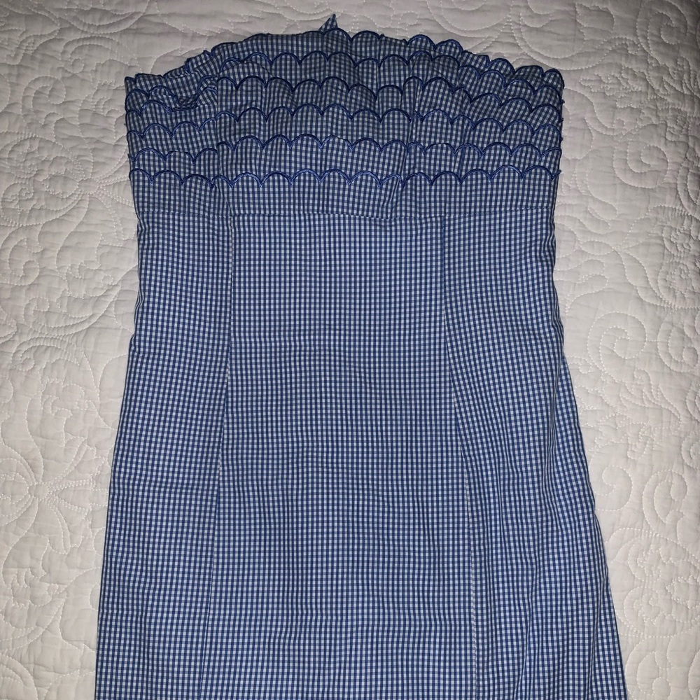 Lily Pulitzer Franco Gingham strapless dress